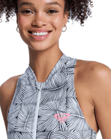 Pro Surf One Piece Boyleg Swimsuit in Anthracite Popiscus