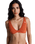 Current Coolness Elongated Tri Bikini Top in Ginger Spice