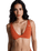 Current Coolness Elongated Tri Bikini Top in Ginger Spice