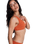Current Coolness Elongated Tri Bikini Top in Ginger Spice
