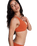Current Coolness Elongated Tri Bikini Top in Ginger Spice