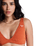 Current Coolness Elongated Tri Bikini Top in Ginger Spice