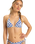 The Roxy Womens Artsy Tile Tiki Tri Bikini Top in Dazzling Blue Tile