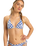 The Roxy Womens Artsy Tile Tiki Tri Bikini Top in Dazzling Blue Tile