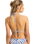 The Roxy Womens Artsy Tile Tiki Tri Bikini Top in Dazzling Blue Tile