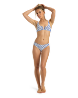 The Roxy Womens Artsy Tile U Bralette in Dazzling Blue Tile