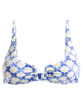 The Roxy Womens Artsy Tile U Bralette in Dazzling Blue Tile