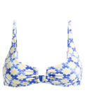 The Roxy Womens Artsy Tile U Bralette in Dazzling Blue Tile