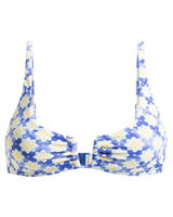 The Roxy Womens Artsy Tile U Bralette in Dazzling Blue Tile