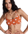 Hazy Days Bralette Bikini Top in Ginger Spice Flores