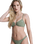 Love Bralette Bikini Top in Oil Green