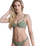 Love Bralette Bikini Top in Oil Green