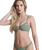Love Bralette Bikini Top in Oil Green