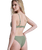 Love Bralette Bikini Top in Oil Green