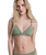 Love Fixed Tri Bikini Top in Oil Green