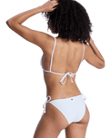 Island Tiki Tri Bikini Top in Coconut Milk