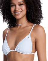 Island Tiki Tri Bikini Top in Coconut Milk