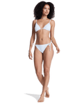 Island Tiki Tri Bikini Top in Coconut Milk