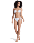 Island Tiki Tri Bikini Top in Coconut Milk