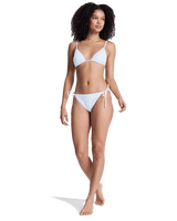 Island Tiki Tri Bikini Top in Coconut Milk