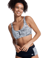 Pro Surf Athletic Bra Bikini Top in Anthracite Popiscus