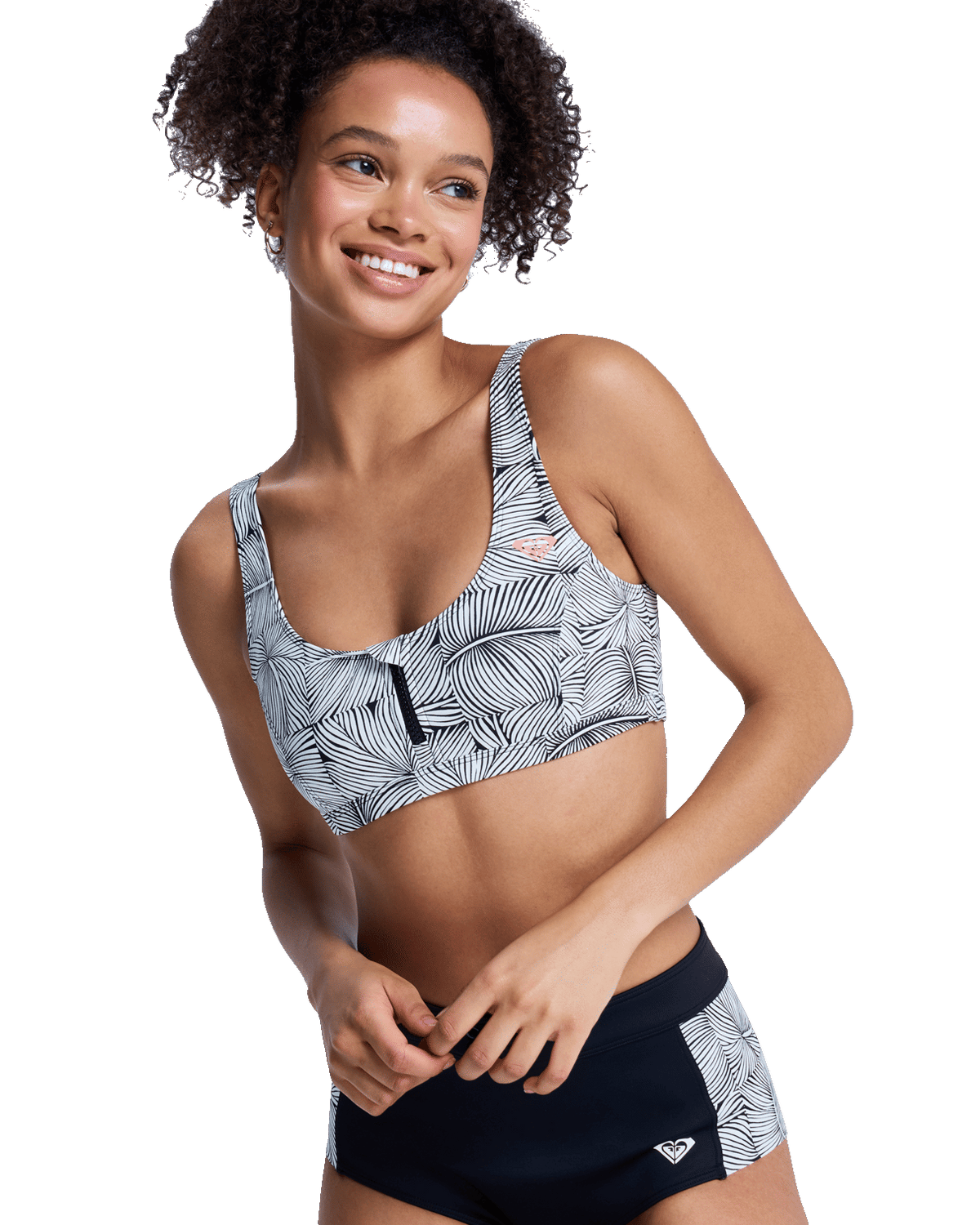 Pro Surf Athletic Bra Bikini Top in Anthracite Popiscus