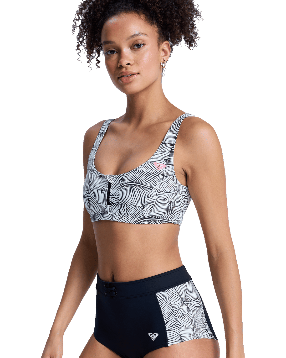 Pro Surf Athletic Bra Bikini Top in Anthracite Popiscus