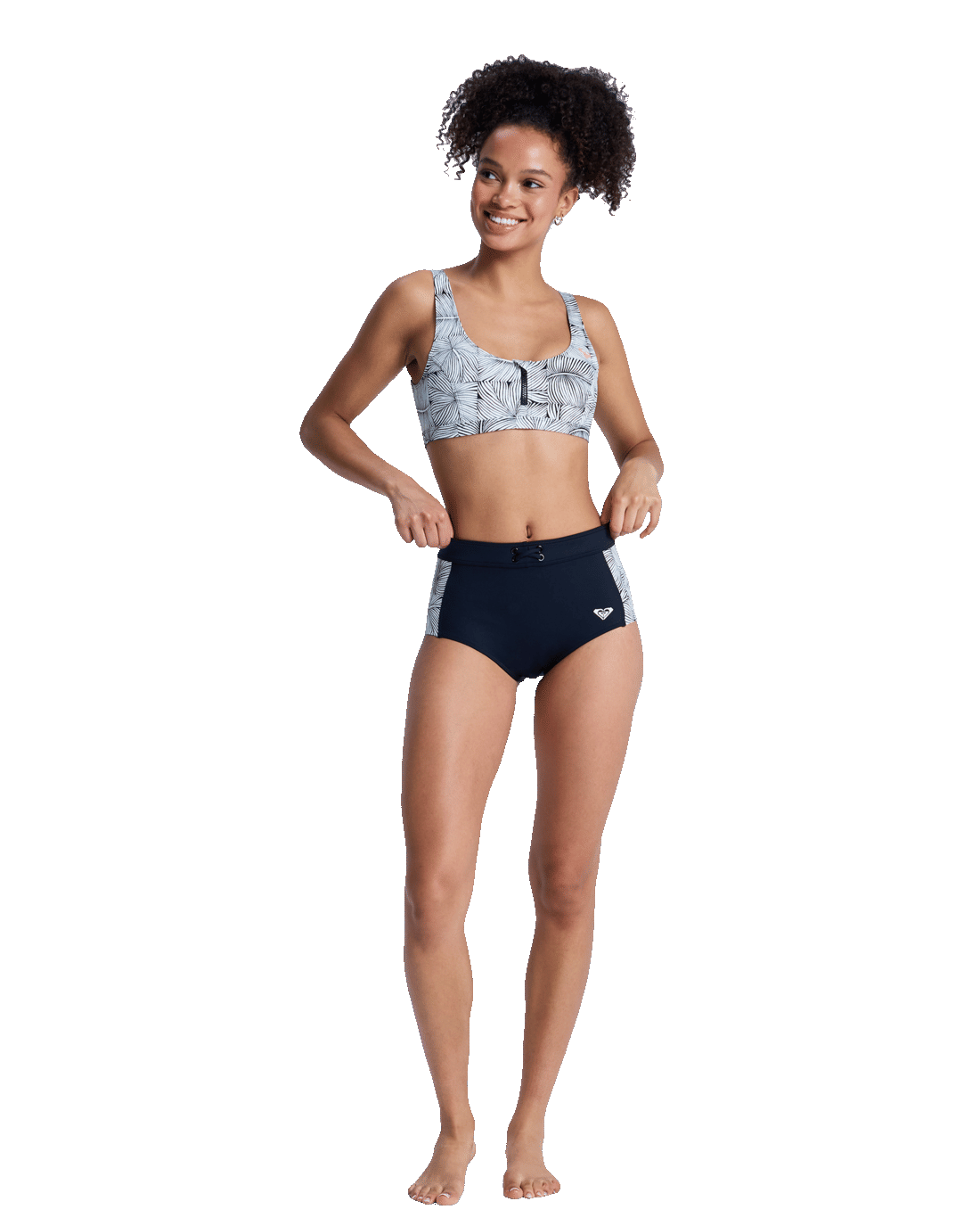 Pro Surf Athletic Bra Bikini Top in Anthracite Popiscus