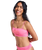 Roxy x Juicy Couture Bandeau Bikini Top in Azalea Pink