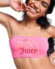 Roxy x Juicy Couture Bandeau Bikini Top in Azalea Pink