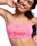 Roxy x Juicy Couture Bandeau Bikini Top in Azalea Pink
