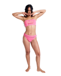 Roxy x Juicy Couture Bandeau Bikini Top in Azalea Pink