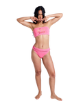 Roxy x Juicy Couture Bandeau Bikini Top in Azalea Pink