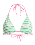 Roxy x Juicy Couture Tiki Tri Bikini Top in Island Green