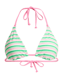 Roxy x Juicy Couture Tiki Tri Bikini Top in Island Green
