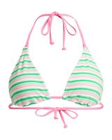 Roxy x Juicy Couture Tiki Tri Bikini Top in Island Green