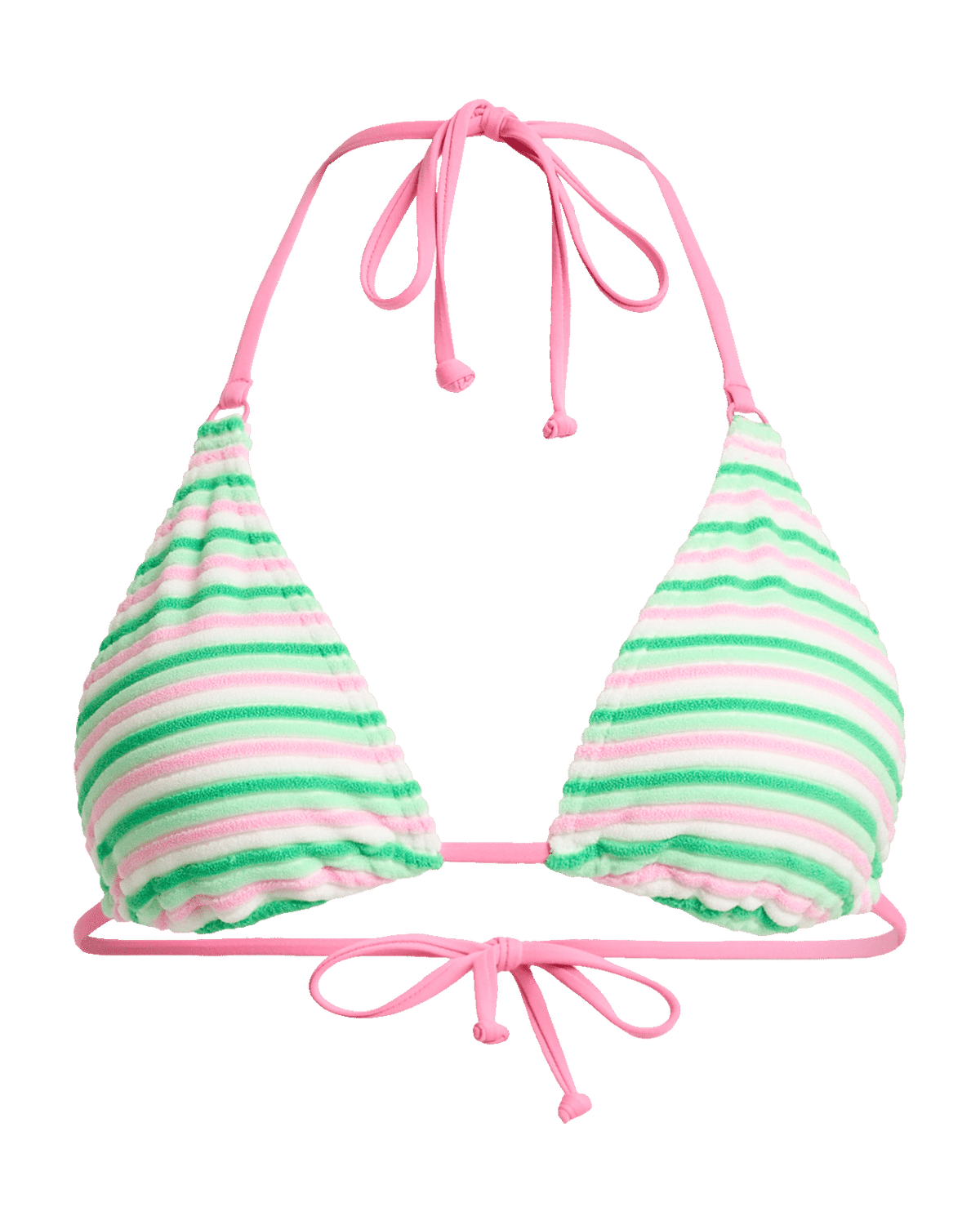 Roxy x Juicy Couture Tiki Tri Bikini Top in Island Green