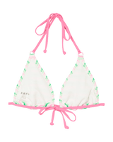Roxy x Juicy Couture Tiki Tri Bikini Top in Island Green