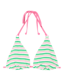 Roxy x Juicy Couture Tiki Tri Bikini Top in Island Green