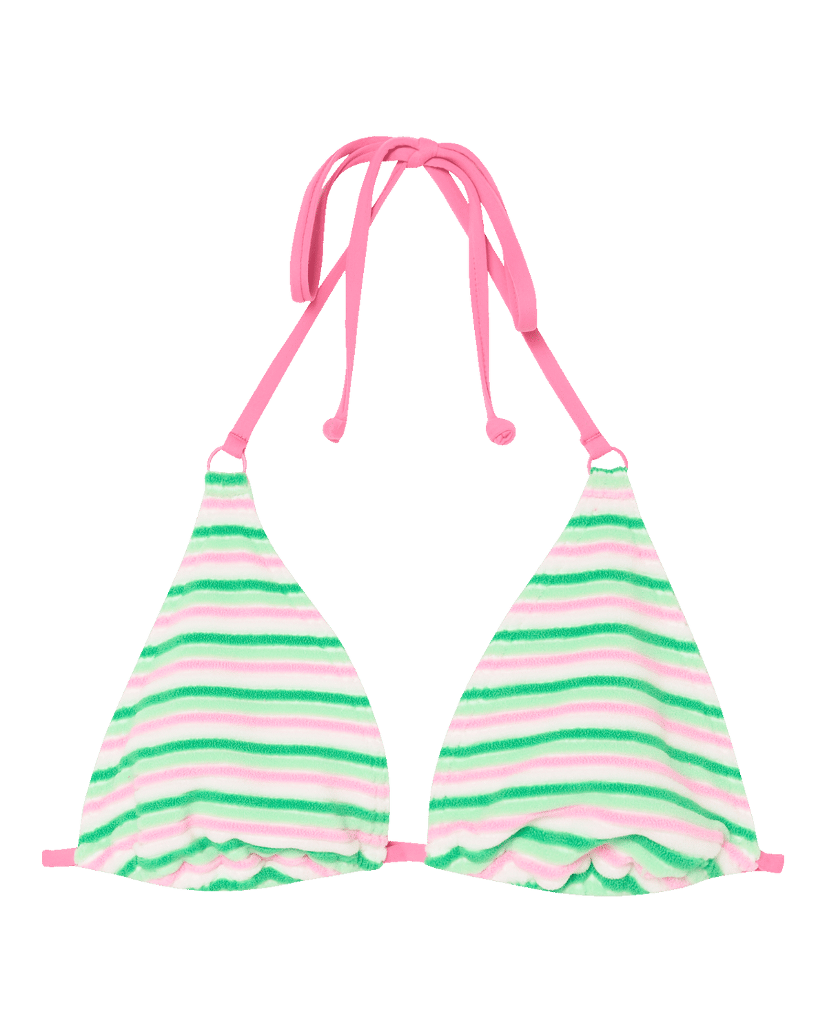 Roxy x Juicy Couture Tiki Tri Bikini Top in Island Green