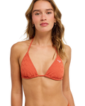Current Coolness Tiki Tri Bikini Top in Ginger Spice