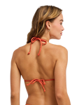 Current Coolness Tiki Tri Bikini Top in Ginger Spice