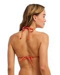 Current Coolness Tiki Tri Bikini Top in Ginger Spice