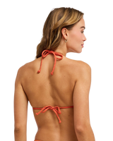 Current Coolness Tiki Tri Bikini Top in Ginger Spice