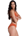 Current Coolness Moderate Bikini Bottoms in Ginger Spice
