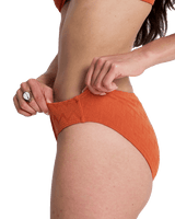 Current Coolness Moderate Bikini Bottoms in Ginger Spice