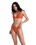 Current Coolness Moderate Bikini Bottoms in Ginger Spice