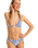 The Roxy Womens Artsy Tile Tie Side Cheeky Bikini Bottoms in Dazzling Blue Tile