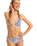 The Roxy Womens Artsy Tile Tie Side Cheeky Bikini Bottoms in Dazzling Blue Tile