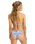 The Roxy Womens Artsy Tile Tie Side Cheeky Bikini Bottoms in Dazzling Blue Tile